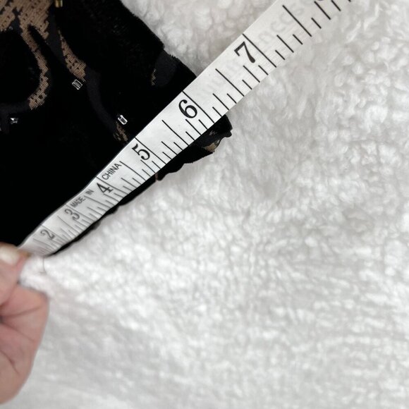 Chicos Design Womens 3 L Black Silk Velvet Burnout Jacket Mandarin Collar Tunic - Picture 11 of 15